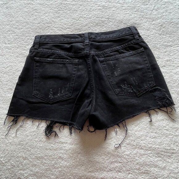 We The Free‎ Sofia Distressed Denim Cut Off Shorts Black Size 26 - Picture 6 of 11